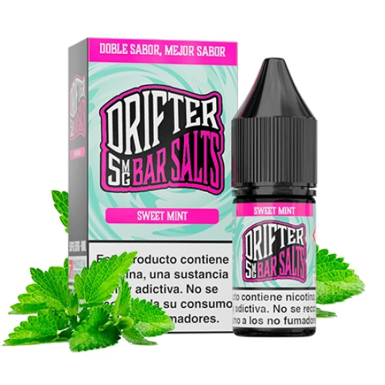 SALT - Juice Sauz Drifter Bar Salts - Sweet Mint - Nikotinska sol s okusom mente - 10ml/5mg