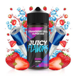 Juicy Flavors - Strawberry Bull Super Ice - Eper és Energiaital ízű Longfill aroma - 30/120 ml