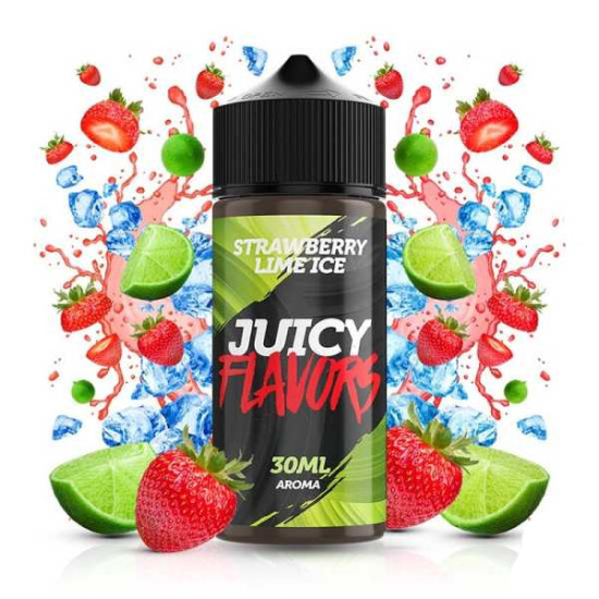 Juicy Flavors - Strawberry Lime Ice - Eper és Lime ízű Longfill aroma - 30/120 ml