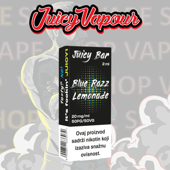 Juicy Bar - Blue Razz Lemonade - Pod spremnik napunjen nikotinskom tekućinom s okusom limunade od plave maline - 2ml/20mg