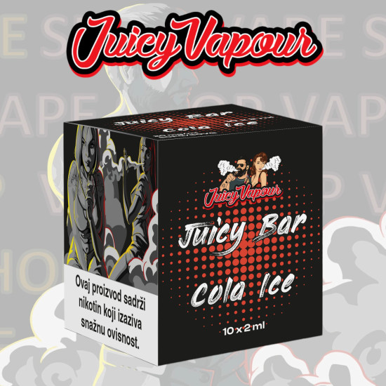 Juicy Bar - Cola Ice - Pod spremnik napunjen nikotinskom tekućinom s okusom kole - 2ml/20mg