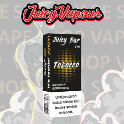 Juicy Bar - Tobacco - Dohány ízű Niksó Liquiddel Töltött Pod Tank - 2ml/20mg