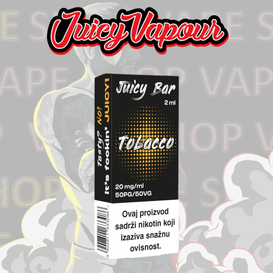 Juicy Bar - Tobacco - Pod spremnik napunjen nikotinskom tekućinom s okusom duhana - 2ml/20mg