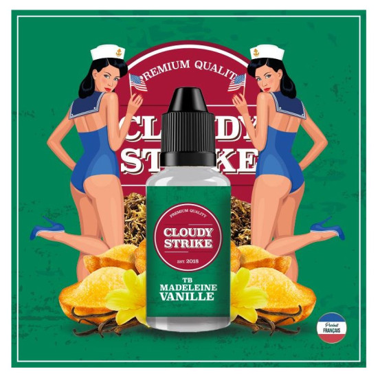 Cloudy Strike - TB Madeleine Vanille - Duhan i vanilla madeleine - 30ml
