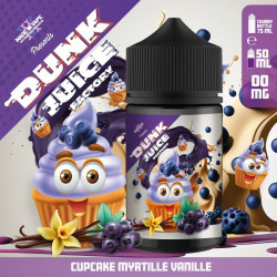 Dunk Juice Factory - Blueberry Vanilla Cupcake - Áfonyás, Vaníliás Sütemény ízű Shortfill eliquid - 50ml/0mg