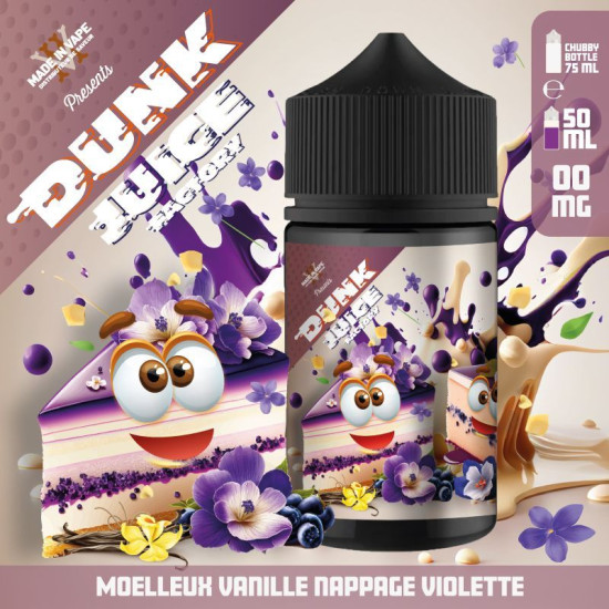 Dunk Juice Factory - Soft Vanilla Violet Topping - Torta od vanilije i ljubičice - 50ml/0mg
