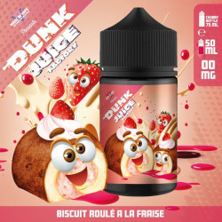 Dunk Juice Factory - Strawberry Rolled Biscuit - Epres Piskótatekercs ízű Shortfill eliquid - 50ml/0mg