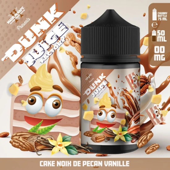Dunk Juice Factory - Vanilla Pecan Cake - Vaníliás, Pekándiós Torta ízű Shortfill eliquid - 50ml/0mg