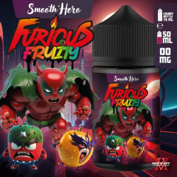 Furious Fruity - Smooth Hero - Maracuja, Görögdinnye, Málna, Ribizli és Áfonya ízű Shortfill eliquid - 50ml/0mg