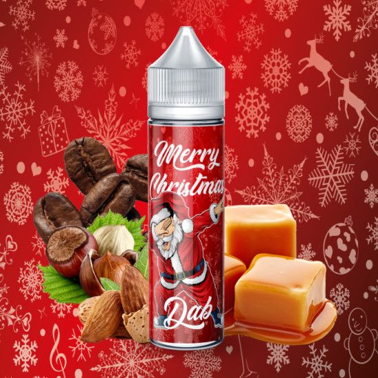 Merry Christmas - Le Dab - Kávé, Karamell, Mandula és Mogyoró ízű Shortfill eliquid - 50ml/0mg