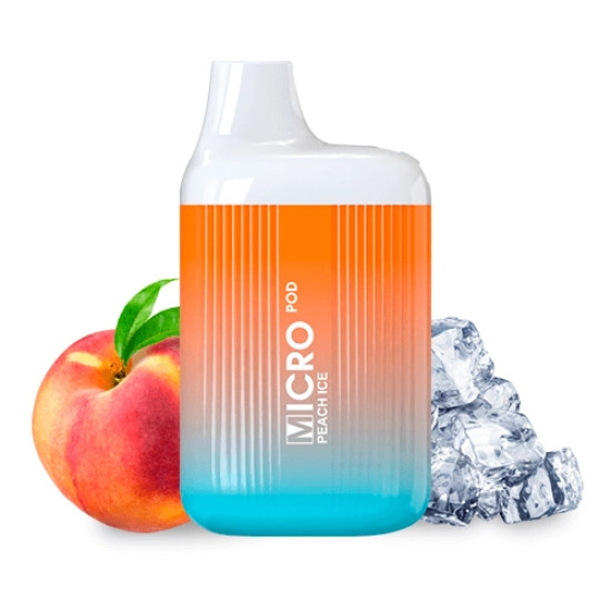 Micro Pod - Peach Ice Pod Kit 500 mAh - Őszibarack ízű nikotinsóval töltve - 2ml/20mg