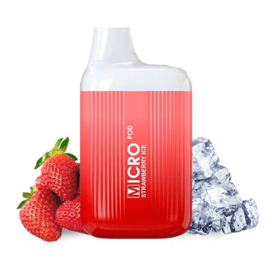 Micro Pod - Strawberry Ice Pod Kit 500 mAh - Eper ízű nikotinsóval töltve - 2ml/20mg