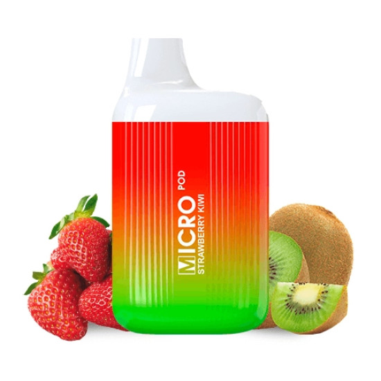 Micro Pod - Strawberry Kiwi Pod Kit 500 mAh - Eper és Kivi ízű nikotinsóval töltve - 2ml/20mg