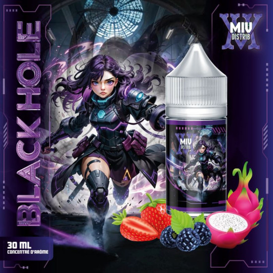 Miv Distrib - Black Hole - Aroma s okusom kupine, jagode i zmajskog voća - 30ml