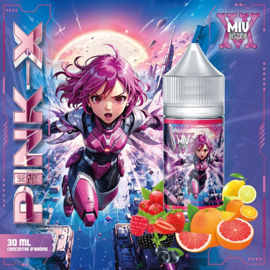 Miv Distrib - Pink X - Grapefruit, Citrom, Narancs, Szeder, Málna, Eper és Ribizli ízű aroma - 30ml