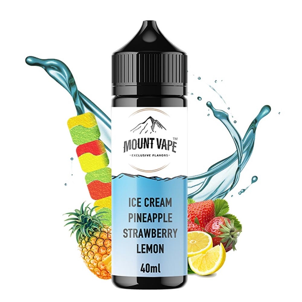 Mount Vape - Ice Cream Pineapple Strawberry Lemon - Ananász, Eper ...