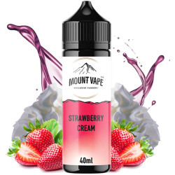 Mount Vape - Strawberry Cream - Eper és Tejszínkrém ízű Longfill Aroma - 40/120 ml