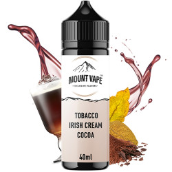 Mount Vape - Tobacco Irish Cream Cocoa - Dohány, Krémlikőr és Kakaó ízű Longfill Aroma - 40/120 ml