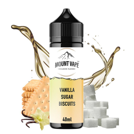 Mount Vape - Vanilla Sugar Biscuits - Vaníliás Keksz ízű Longfill Aroma - 40/120 ml