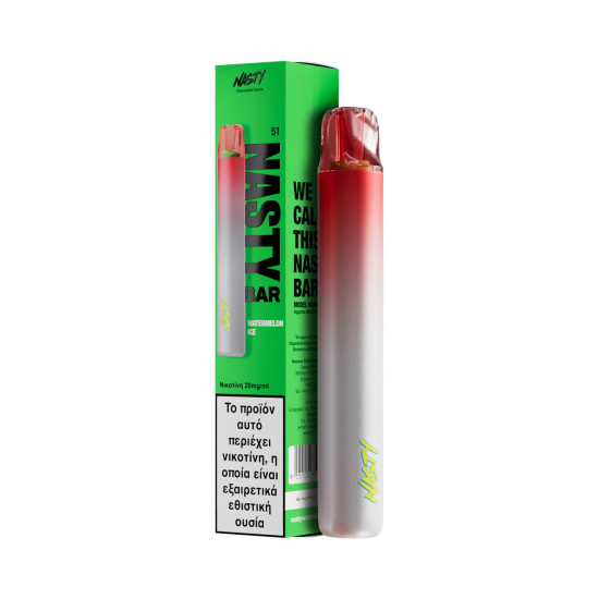 Nasty Bar DX2 - Watermelon Ice Pod Kit 380mAh - Görögdinnye ízű nikotinsóval töltve - 2ml/20mg