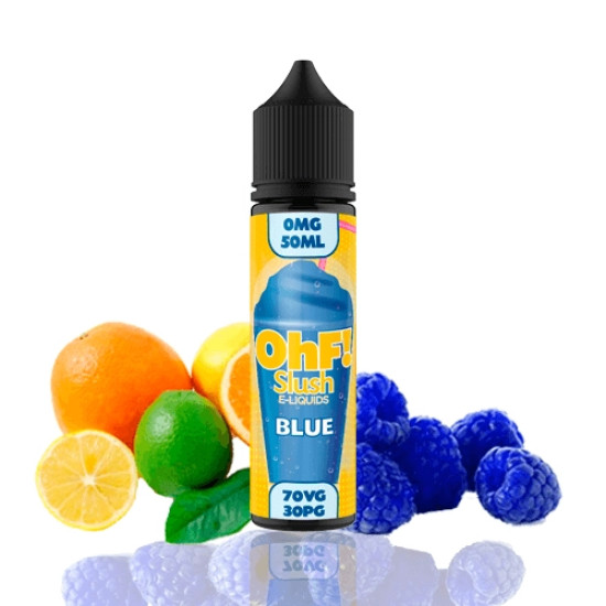 OhF! - Blue Slush - Kékmálna, Citrom, Narancs, Lime és Grapefruit ízű Shortfill eliquid - 50ml/0mg