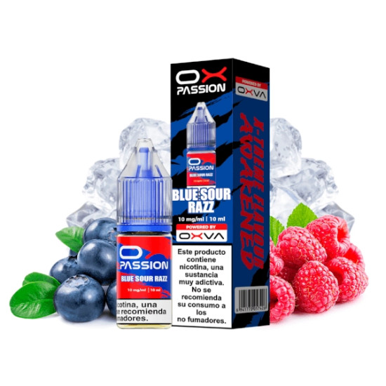 Oxva Ox Passion - Blue Sour Razz - Nikotinska sol s okusom borovnice i maline - 10ml/20mg