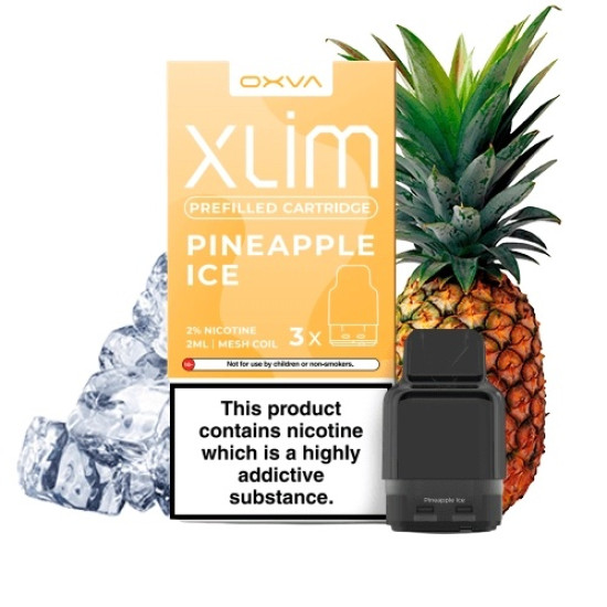 OXVA - XLIM - Pineapple Ice - Jeges Ananász ízű Niksó Liquiddel Töltött Pod Tank 1,2 ohm - 2ml/20mg