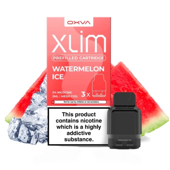 OXVA - XLIM - Watermelon Ice - Görögdinnye ízű Niksó Liquiddel Töltött Pod Tank 1,2 ohm - 2ml/20mg