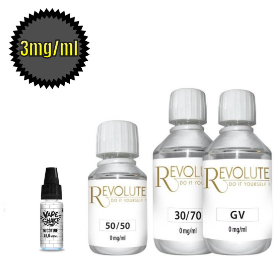 3 mg/ml - Revolute alapfolyadék - 135 ml - 70PG-30VG