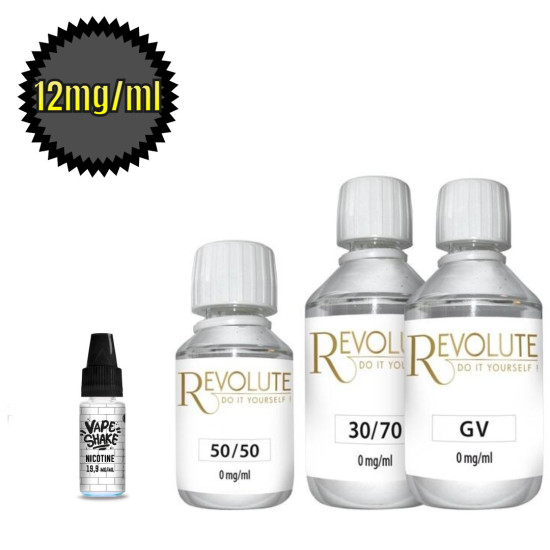 12 mg/ml - Revolute baza - 275 ml - 70PG-30VG