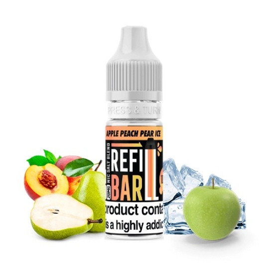 Refill Bar Salts - Apple Peach Pear Ice - Jabuka, kruška i breskva - 10ml/20mg