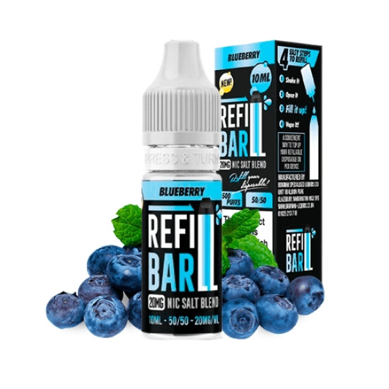 Refill Bar Salts - Blueberry - Áfonya ízesítésű nikotinsó - 10ml/20mg