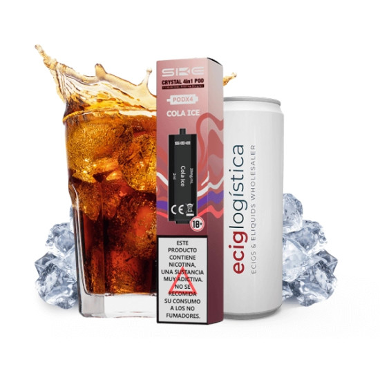 SKE Crystal 4in1 - Cola Ice spremnik punjen s aromatiziranom nikotinskom soli 2ml/20mg - 4 kom