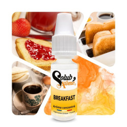 Solub - Breakfast - Kávé, Tej és Eperdzsem ízű aroma - 10 ml