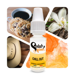 Solub - Chill Out - Dohány, Csokis Süti, Kávé és Vanília ízű aroma - 10 ml