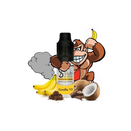 Solub - Gorilla V2 - Banana, čokolada, kokos, duhan aroma - 10 ml