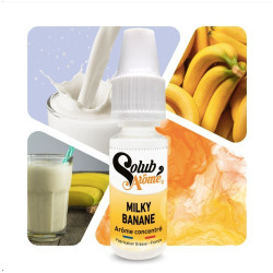Solub - Milky Banane - Banán Turmix ízű aroma - 10 ml