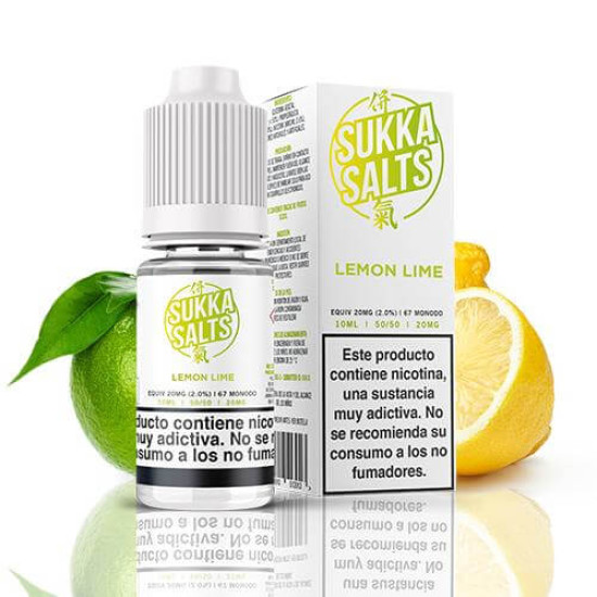 Sukka Salts - Lemon Lime - Nikotinska sol s okusom limuna i limete - 10ml/10mg