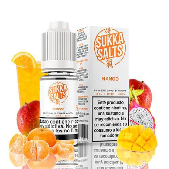 Sukka Salts - Mango -  Nikotinska sol s okusom manga, naranče i zmajevog voća - 10ml/10mg