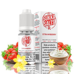 Sukka Salts - Strawberry - Eper és Vanília Krém ízesítésű nikotinsó - 10ml/10mg