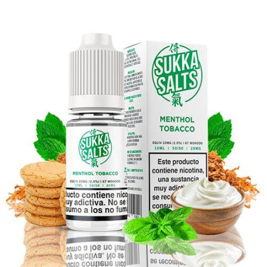 Sukka Salts - Tobacco Menthol - Duhan, eukaliptus, menta i krema - 10ml/10mg