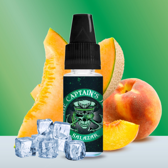 The Captains's Juice - Salazar - Őszibarack és Sárgadinnye ízesítésű nikotinsó -  10ml/20mg