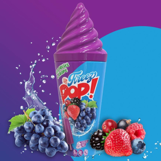 Vape Maker - Freez Pop - Grape Red Fruits -  Plavo grožđe, borovnica, malina i ribizl - 50ml/0mg