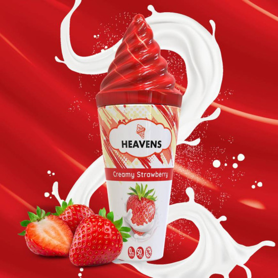 Vape Maker - Heavens - Creamy Strawberry - Jagoda i sladoled od vanilije - 50ml/0mg