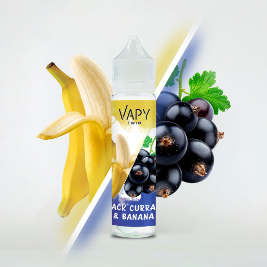 Vapy Twin - Blackcurrant & Banana - Feketeribizli és Banán ízű Longfill aroma - 10/60 ml