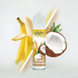 Vapy Twin - Coconut & Banana - Kókuszdió és Banán ízű Longfill aroma - 10/60 ml
