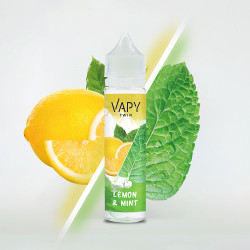 Vapy Twin - Lemon & Mint - Citrom és Menta ízű Longfill aroma - 10/60 ml