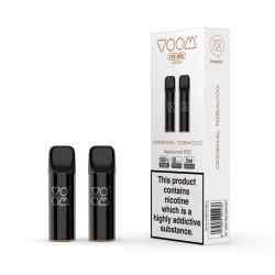 Voom - Original Tobacco - Dohány ízű Niksó Liquiddel Töltött Pod Tank 1,2 ohm - 2ml/20mg - 1 db