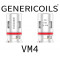 Genericoils-MPV - PnP VM4 0,6 ohm e-cigaretta porlasztó