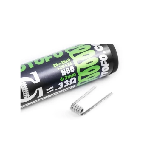 Wotofo - Frame Staple Clapton Ni80 (28 + 38 x 9 + 28 + 36) Coil 0.33 Ohm  - 10 kom